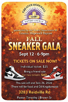 Greater Hopewell Baptist Church Sneaker Gala