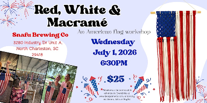 Red, White, & Macrame-An American Flag Workshop