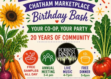 Chatham Marketplace Food Co-op 20th Anniversary Celebration