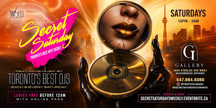 Secret Saturdays | Each & Every Saturday | Gallery Lounge