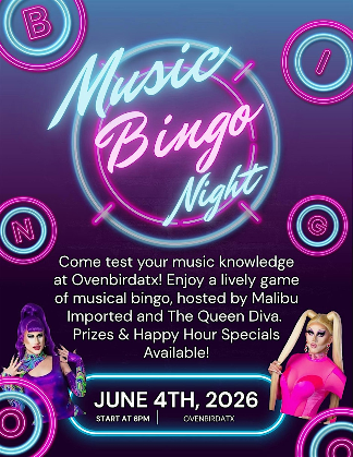 Music Bingo Night hosted by Malibu Imported