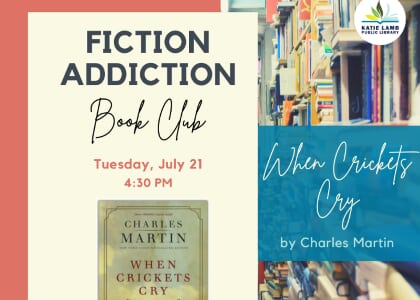 Fiction Addiction Book Club: When Crickets Cry by Charles Martin