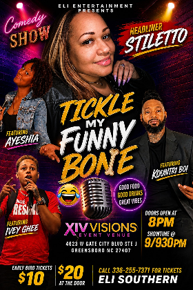 TICKLE MY FUNNY BONE COMEDY SHOW- $5 DRINK SPECIALS