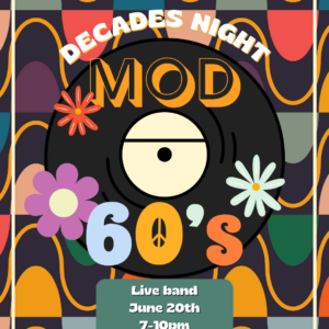 Decades Night: MOD 60's Live Music