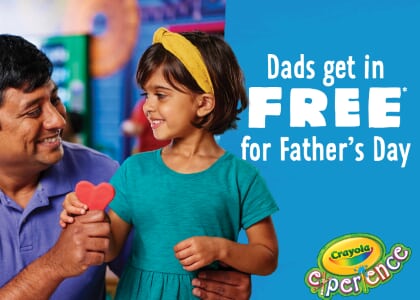 Dads get in FREE for Father's Day