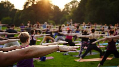 FREE-CorePower Yoga- outdoor Body Weight Sculpt class at Twin's Station