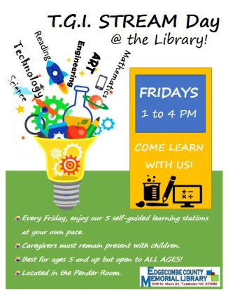 T.G.I. STREAM DAY @ The Library!