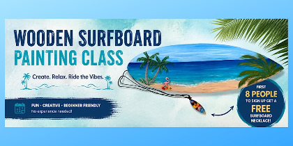 Decorative Wooden Surfboard Paint Class