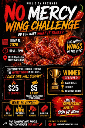 Bull City No Mercy Wing Challenge