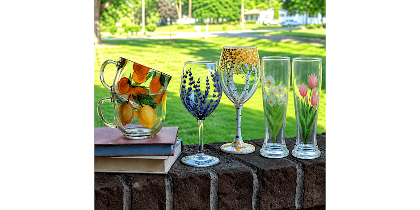 Custom Painted Glassware - Paint and Sip in Indianapolis | Classpop!™