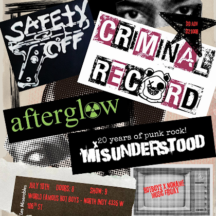 Criminal Records, Afterglow, Misunderstood & Safety Off