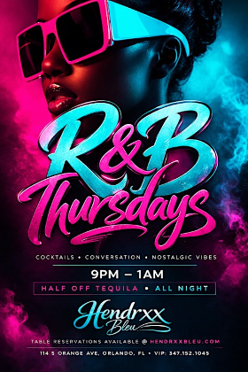 R&B Thursdays • Every Thursdays @ Hendrxx