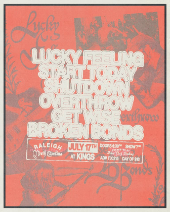 Lucky Feeling / Shutdown / Start Today / Overthrow / Broken Bonds / Get Wise