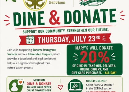 Mary's Pizza Dine & Donate