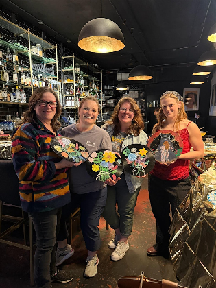 Vinyl Painting Class at The Broken Leash