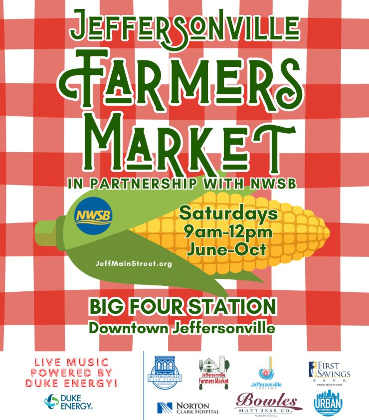 Jeffersonville Farmers Market - Food, Drink, & Live Music on Saturdays at Big Four Station