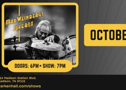Max Weinberg Performing at Harken Hall on Saturday, October 3
