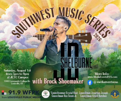 J.D. Shelburne with Brock Shoemaker at JCTC Campus Part of the Southwest Music Series