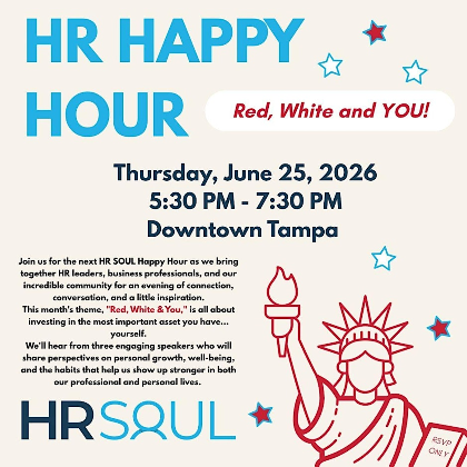 HR Happy Hour  - Red, White and YOU!