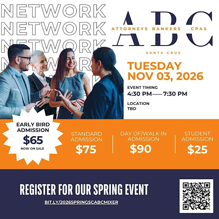 Fall Santa Cruz ABC (Attorneys, Bankers, and CPAs) Networking Event