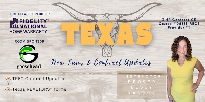 Texas: New Laws & Contract Updates