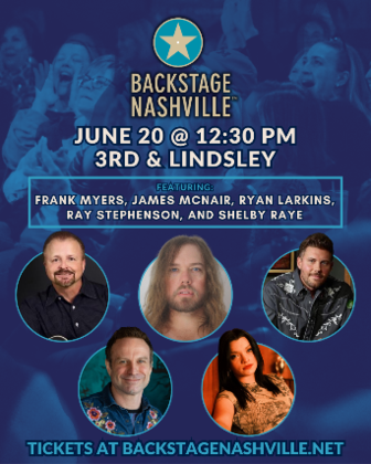 BACKSTAGE NASHVILLE! DAYTIME HIT SONGWRITERS SHOW featuring Frank Myers
