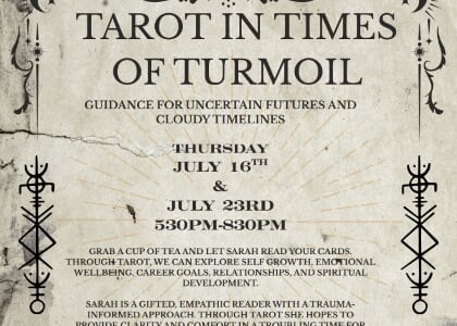 Tarot in Times of Turmoil at Plant Bar - South Slope