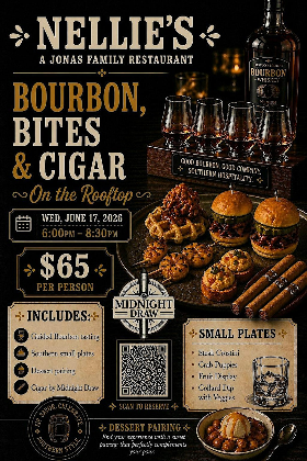 Nellie's Southern Kitchen presents Bourbon, Bites and Cigar