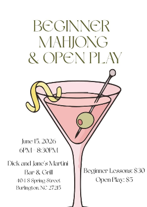 Mahjong at Dick & Jane's Martini Bar
