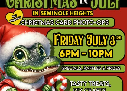 First Friday in the Heights Christmas in July