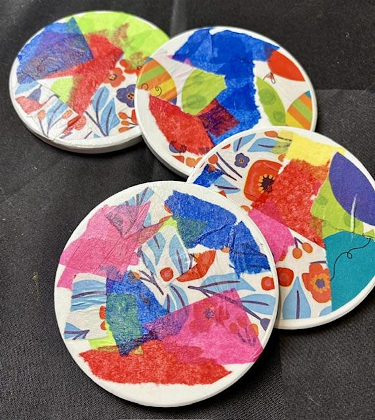Coast Your Way into Color: Fun Decoupage Tiles