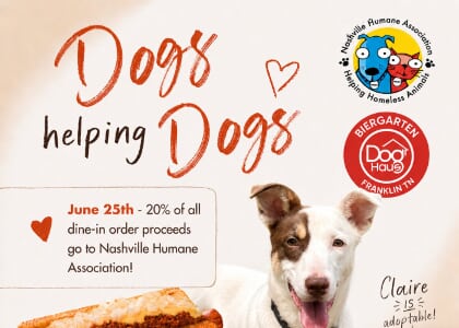 Dog Haus Franklin x Nashville Humane Association