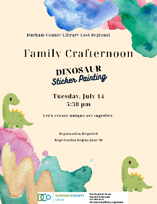 Family Crafternoon: Dinosaur Sticker Painting