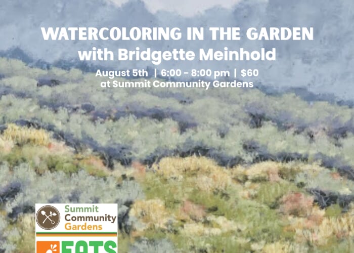 Watercoloring in the Garden with Bridgette Meinhold