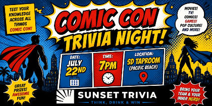 Comic Con Themed Trivia!!