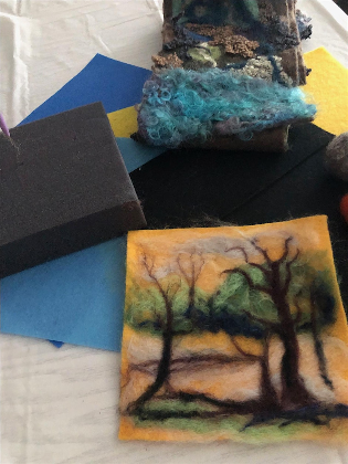 Needle Felted Landscape Workshop