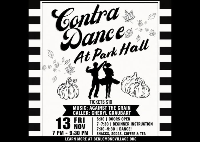 Community Contra Dance at Historic Park Hall 11/13