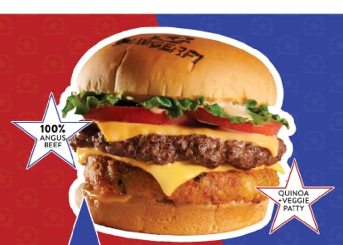BurgerFi Brings Back THE CONFLICTED BURGER - Only $5 on Election Day!