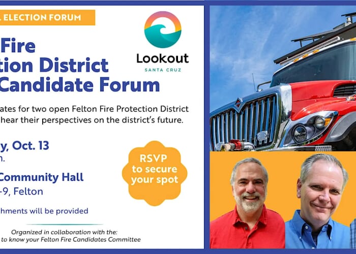 Felton Fire Protection District Board Candidate Forum at Felton Community Hall, Oct 13
