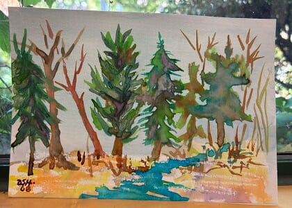 Art and Blooms at the JCRA: "Mountains, Skies and Water"
