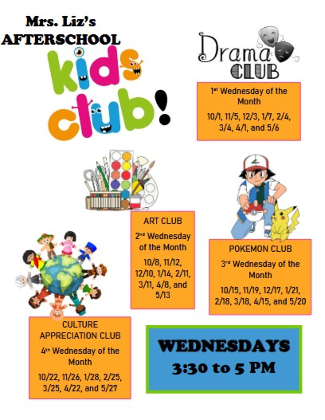 Weekly Afterschool Kid's Club!