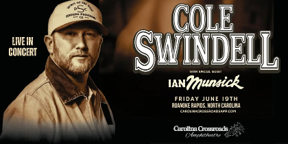 Cole Swindell with Ian Munsick at Carolina Crossroads Amphitheatre
