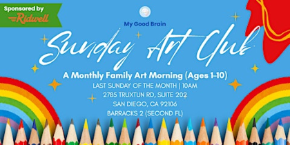 Sunday Art Club: A Monthly Family Art Morning (Ages 1-10)