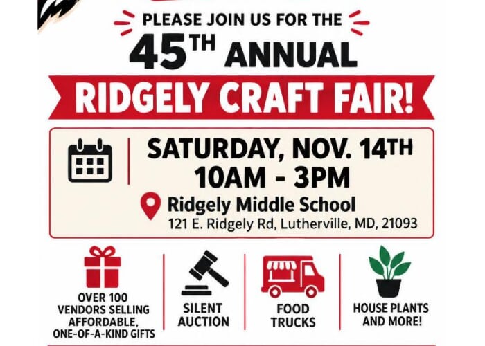 Ridgely Middle School 45th Annual Craft Fair