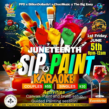 Sip Paint & Karaoke (Juneteenth Edition)