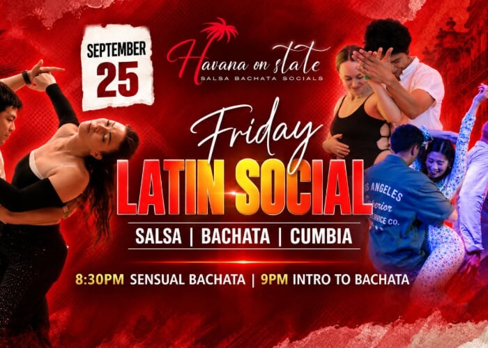 Beginner Bachata Dance Class + Social Dancing!