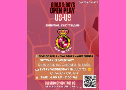 GIRLS & BOYS OPEN PLAY U8-U9