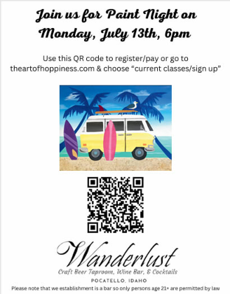 Paint & Sip Night at Wanderlust