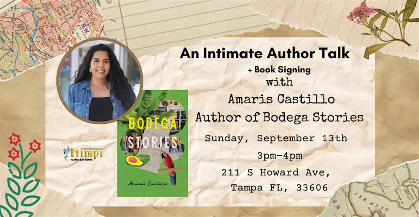 An Intimate Author Talk + Book Signing with Amaris Castillo