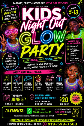 Kids Night Out Glow Party